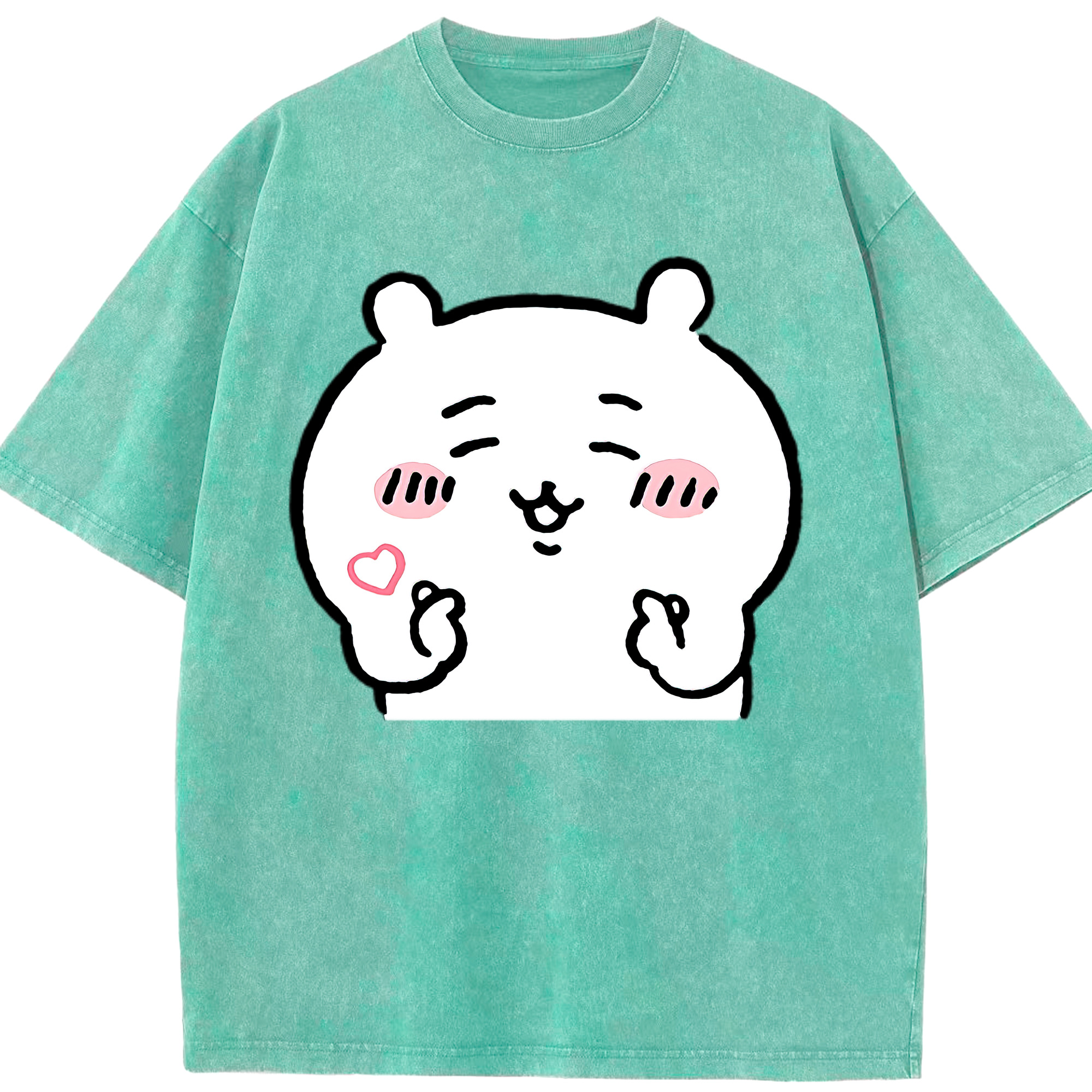 （画像用） ちいかわ ちいかわ Chii-kawa chiikawa 綿100% ヴィンテージ風 半袖Tシャツ（フロントプリント）